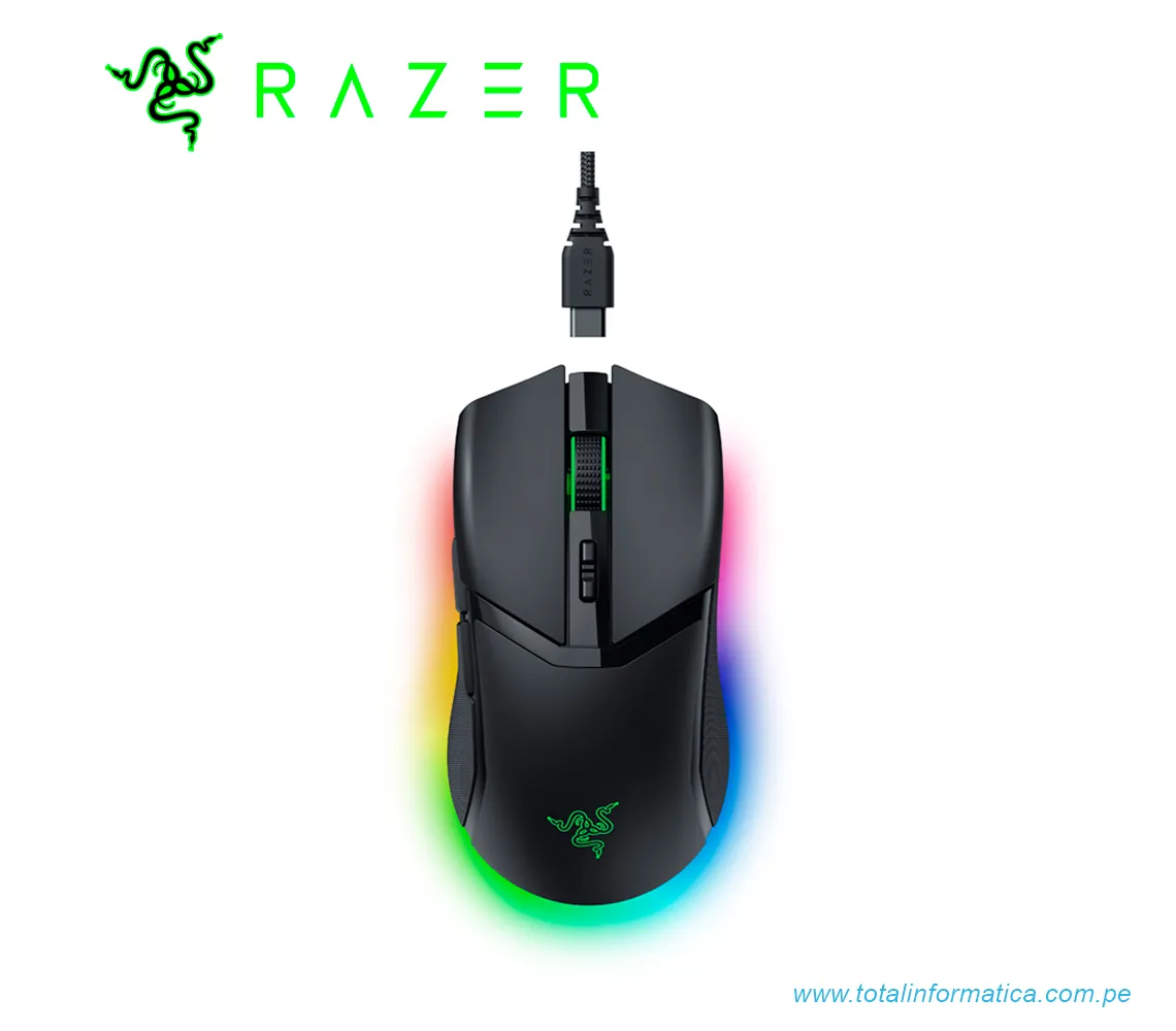 MOUSE GAMING RAZER COBRA PRO, 30K DPI, INALAMBRICO, BLUETOOTH, USB-C, RGB, NEGRO(RZ01-04660100-R3U1) - imagen 2