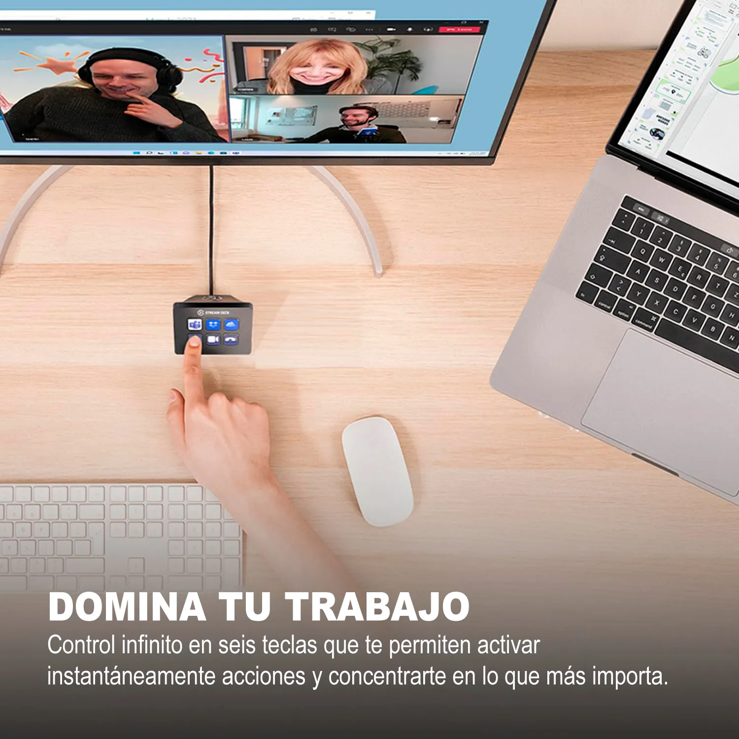 CORSAIR STREAM DECK MINI , 6 TECLAS LCD PERSONALIZABLES, USB 2.0, NEGRO(10GAI9901) - imagen 3