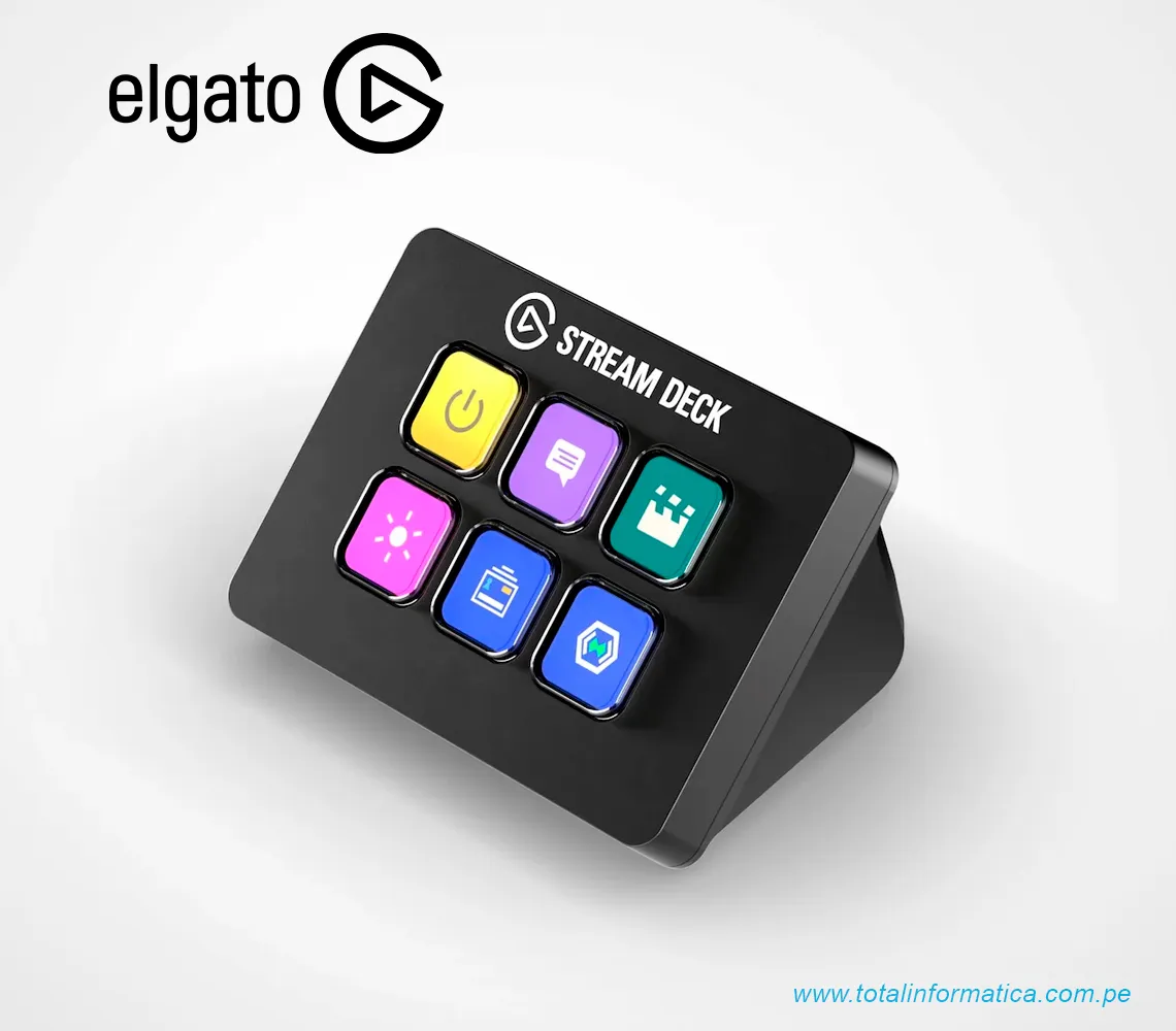 CORSAIR STREAM DECK MINI , 6 TECLAS LCD PERSONALIZABLES, USB 2.0, NEGRO(10GAI9901) - imagen 1