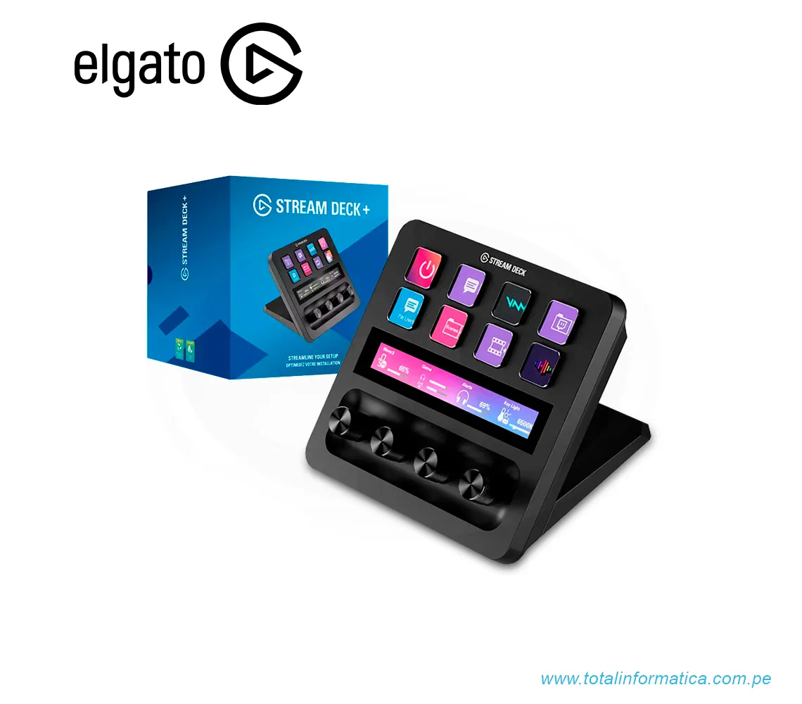 ELGATO STREAM DECK+, 8 TECLAS LCD PERSONALIZABLE, NEGRO(10GBD9901) - imagen 3