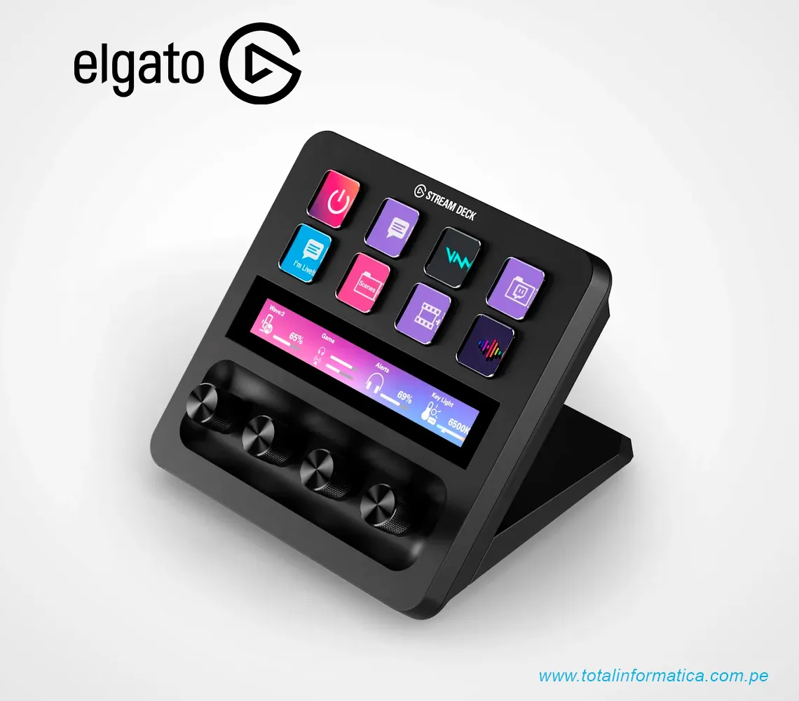 ELGATO STREAM DECK+, 8 TECLAS LCD PERSONALIZABLE, NEGRO(10GBD9901) - imagen 1