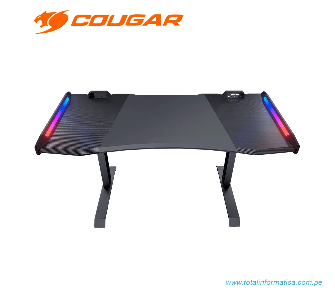 ESCRITORIO/MESA GAMING COUGAR MARS, RGB, 150CM, USB 3.0, COLOR NEGRO(3M1501WB.0001) - imagen 2