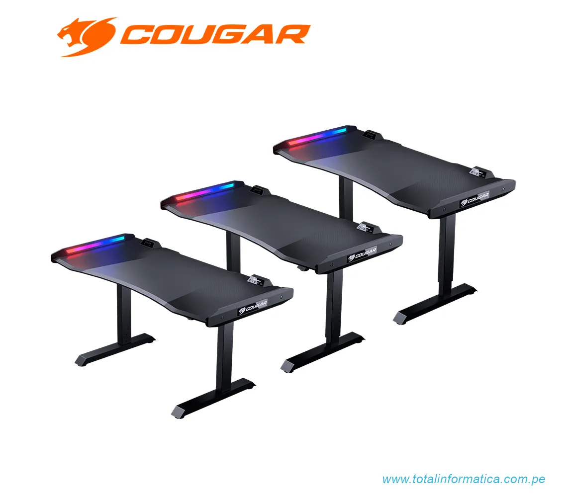 ESCRITORIO/MESA GAMING COUGAR MARS, RGB, 150CM, USB 3.0, COLOR NEGRO(3M1501WB.0001) - imagen 5