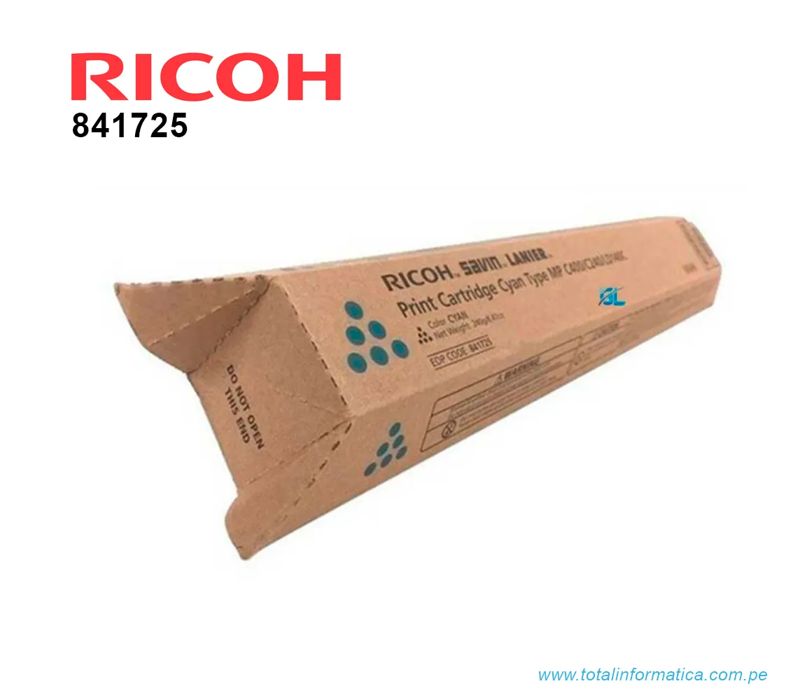 TONER RICOH 841725 CYAN MP C300, C401 10 KPG - imagen 1