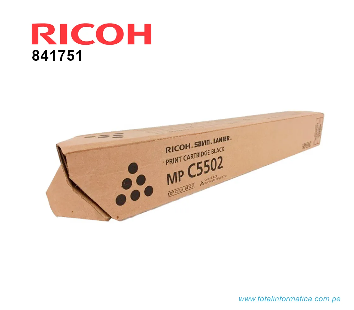 TONER RICOH 841751 BLACK MP C5502 31KPG   - imagen 1