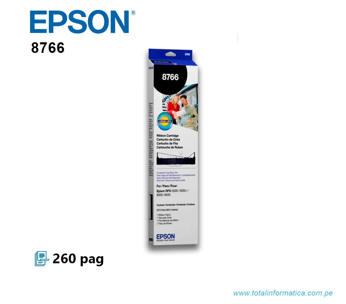 CINTA EPSON 8766, PARA DFX5000, 8000, 8500 - imagen 1