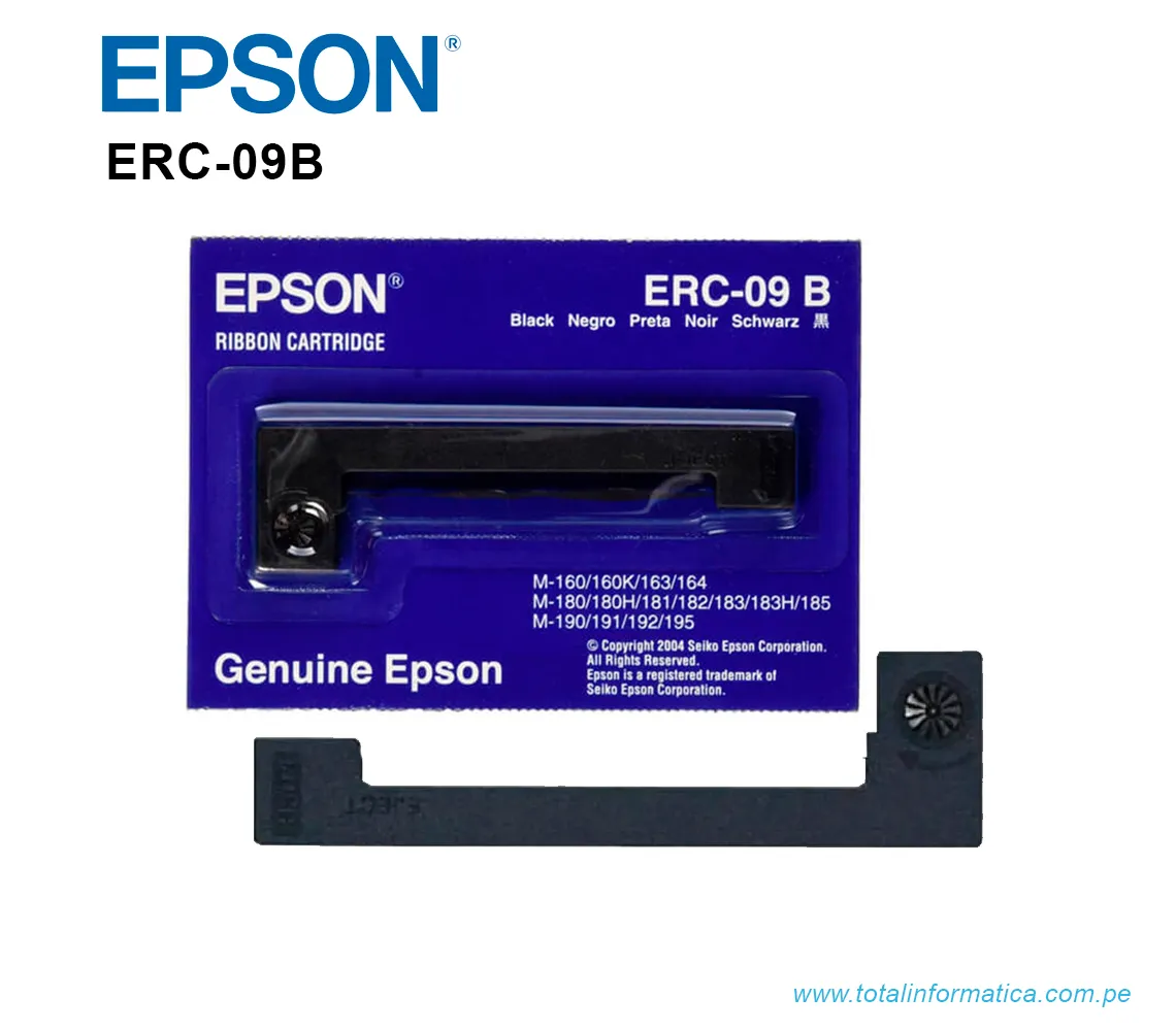 CINTA EPSON ERC-09B BLACK, PARA M-160, M-190 - imagen 2