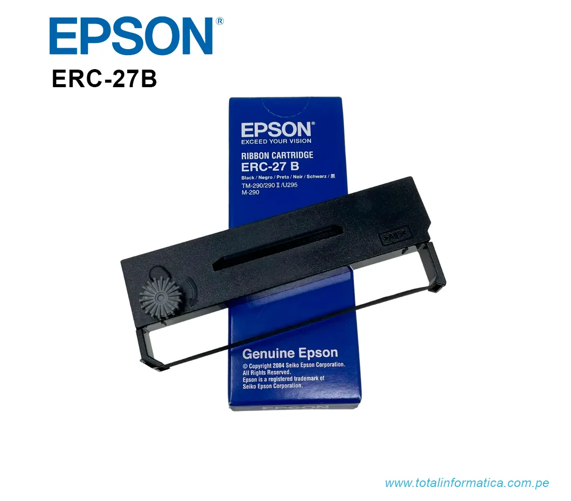 CINTA EPSON ERC-27B BLACK, TM.290, TM-290II, TM-U295 - imagen 2