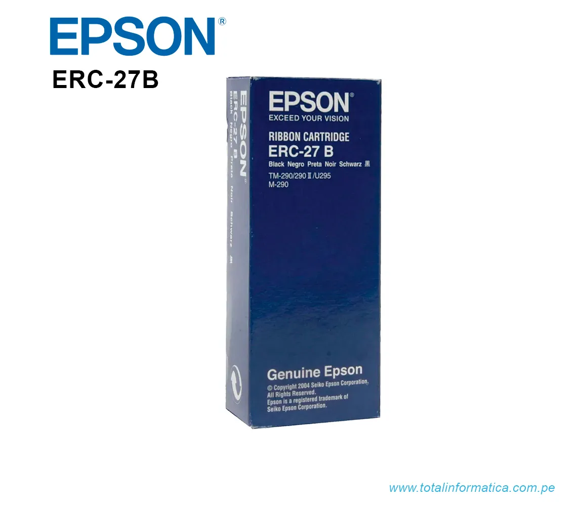 CINTA EPSON ERC-27B BLACK, TM.290, TM-290II, TM-U295 - imagen 1