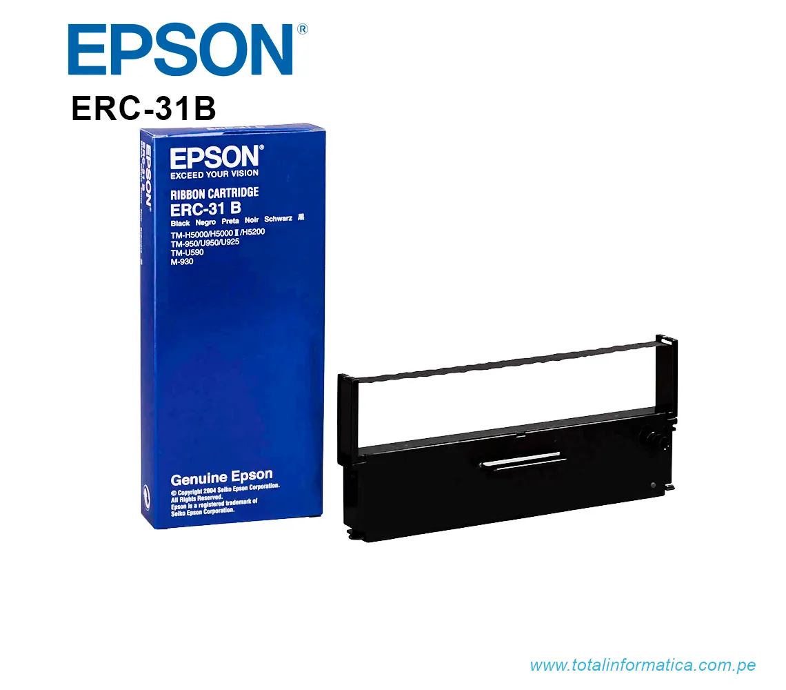 CINTA EPSON ERC-31B, PARA TM-930II, 950, H5000II - imagen 2