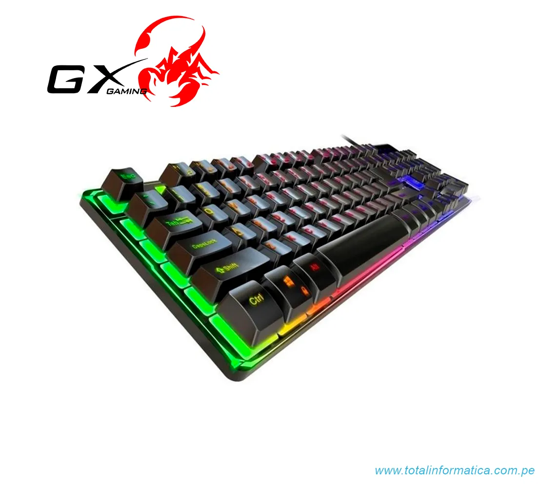 TECLADO GAMING GENIUS GX SCORPION K8, RGB LED, USB, NEGRO(31310001401) - imagen 1