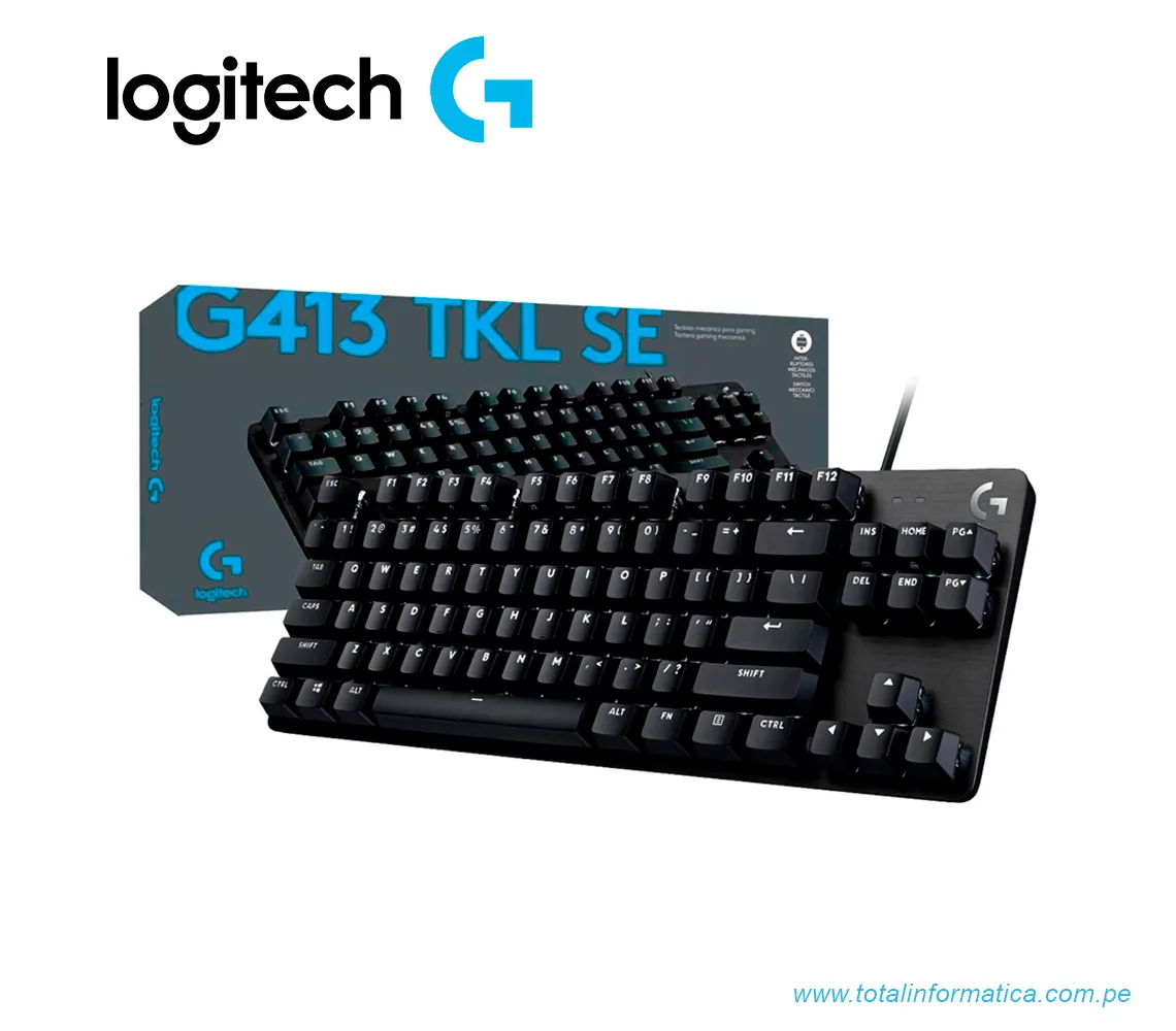TECLADO GAMING LOGITECH G413 TKL, MECANICO,NEGRO(920-010442) - imagen 2