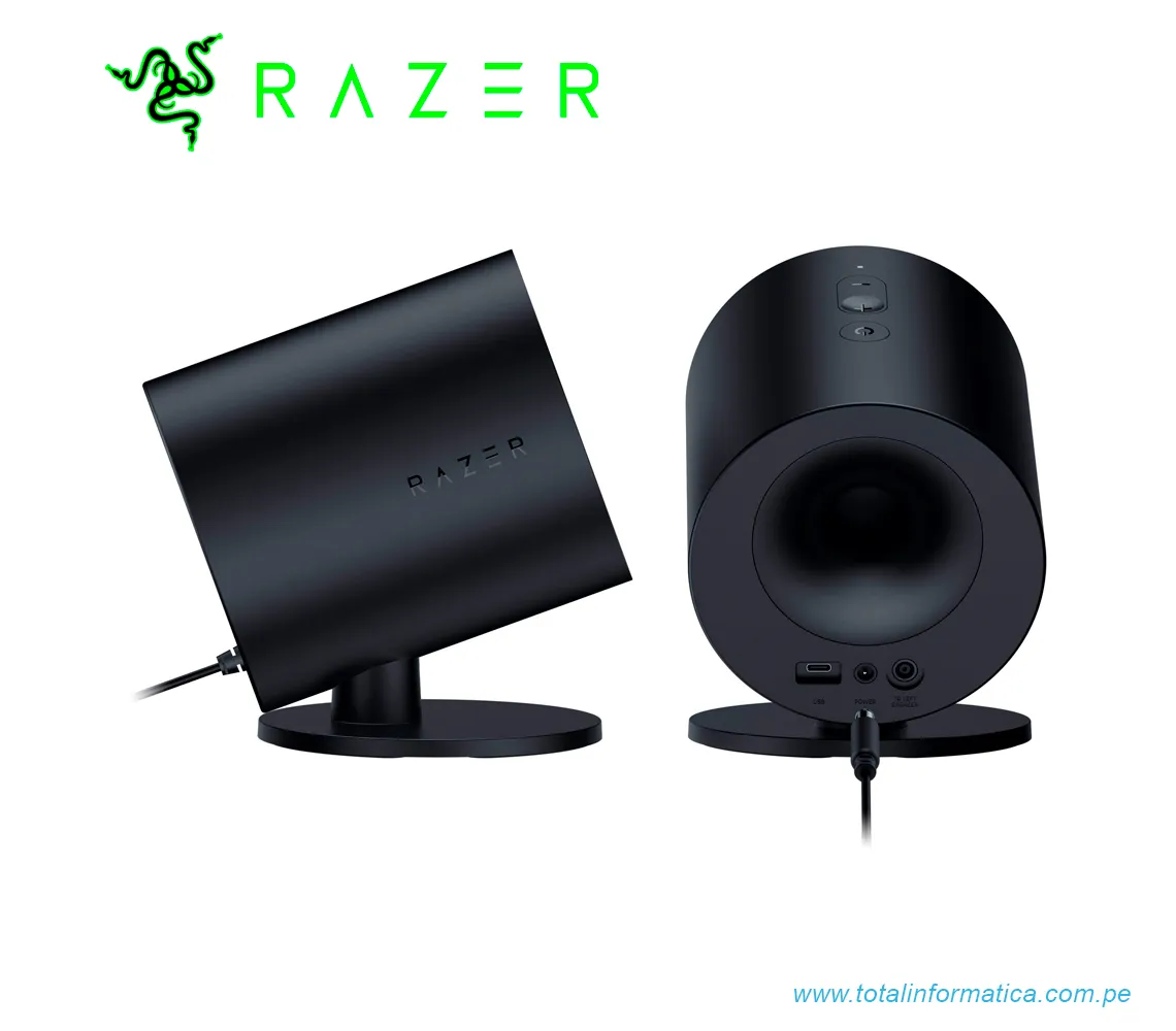 PARLANTE GAMING RAZER NOMMO V2, PC 2.0, INALAMBRICO, BLUETOOTH/USB,NEGRO(RZ05-04760100-R3U1) - imagen 2