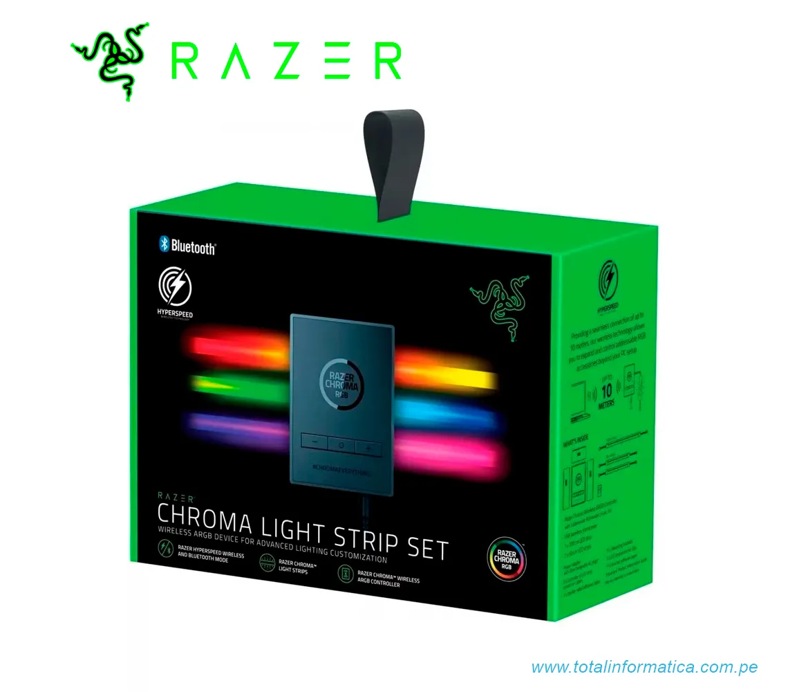 SET DE TIRAS DE ILUMINACION LED RAZER, CHROMA ARGB(RZ34-04020100-R3UA) - imagen 1