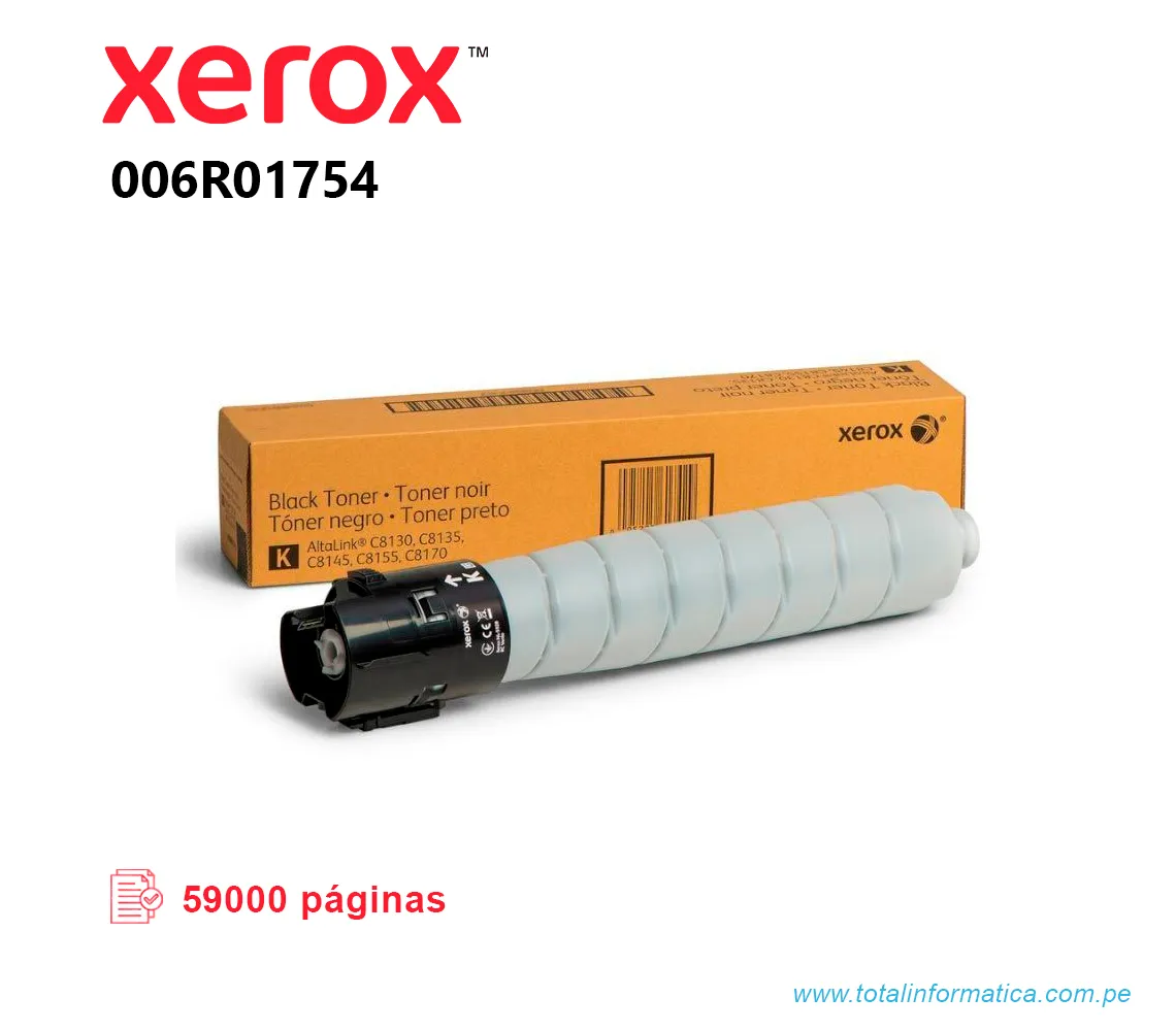 TONER XEROX 006R01754 BLACK PARA C8130 59 KPGS - imagen 2