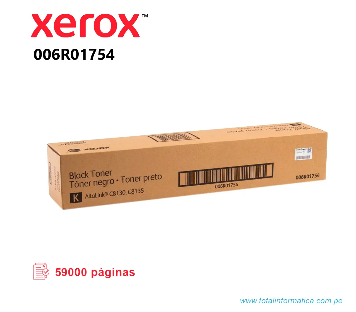 TONER XEROX 006R01754 BLACK PARA C8130 59 KPGS - imagen 1