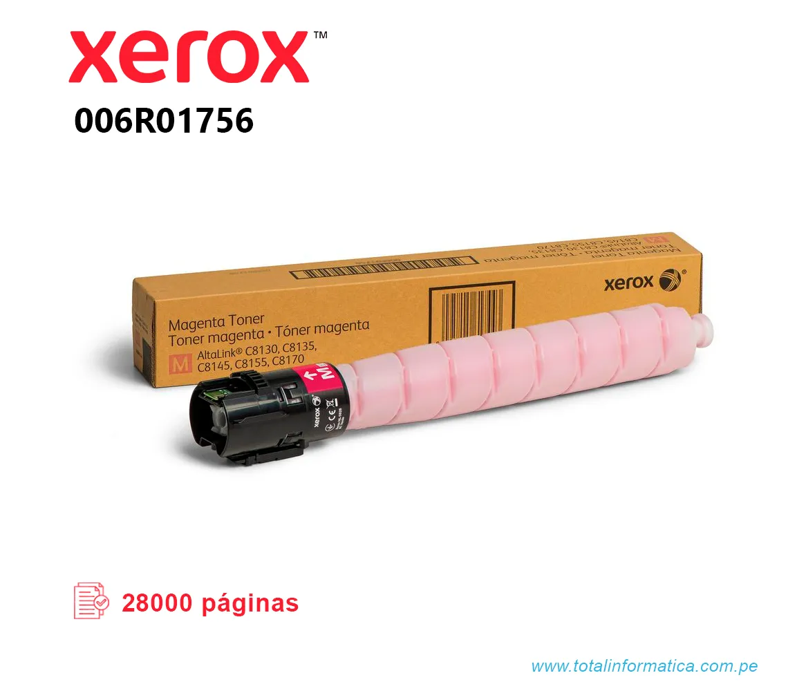 TONER XEROX 006R01756 MAGENTA PARA C8130 28 KPGS - imagen 2