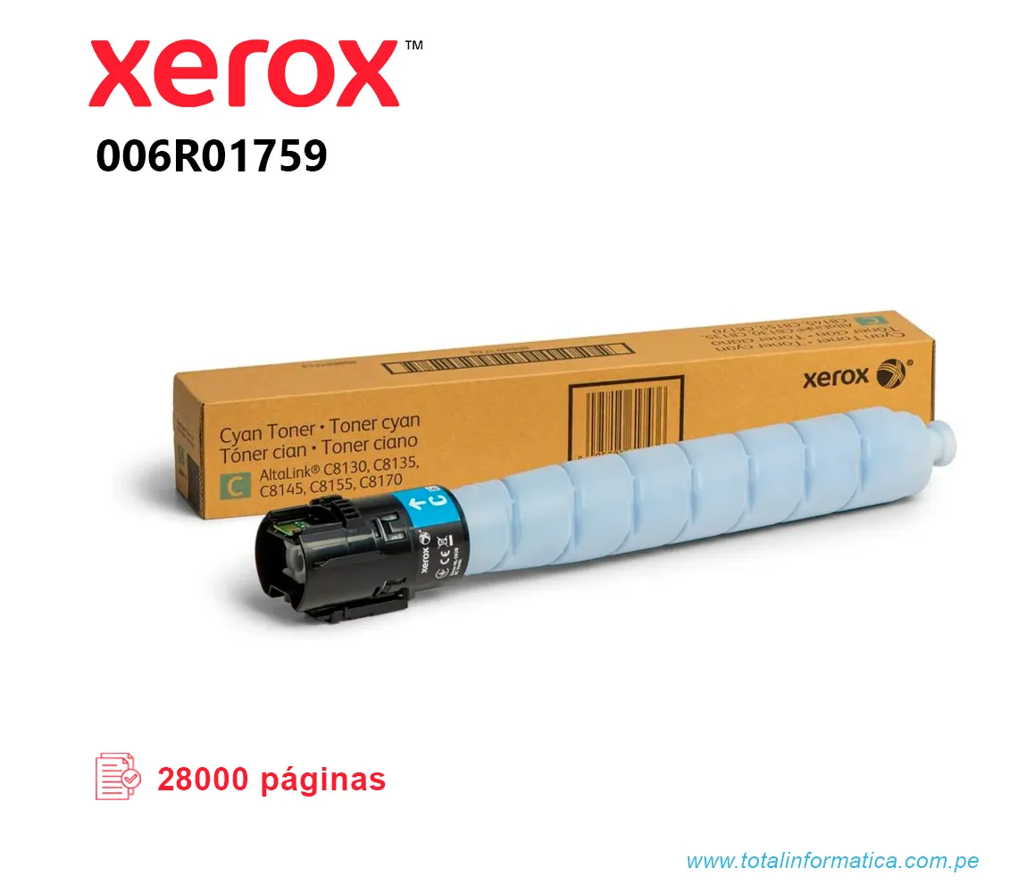 TONER XEROX 006R01759 CIAN PARA ALTALINK B8170 28 KPGS - imagen 2