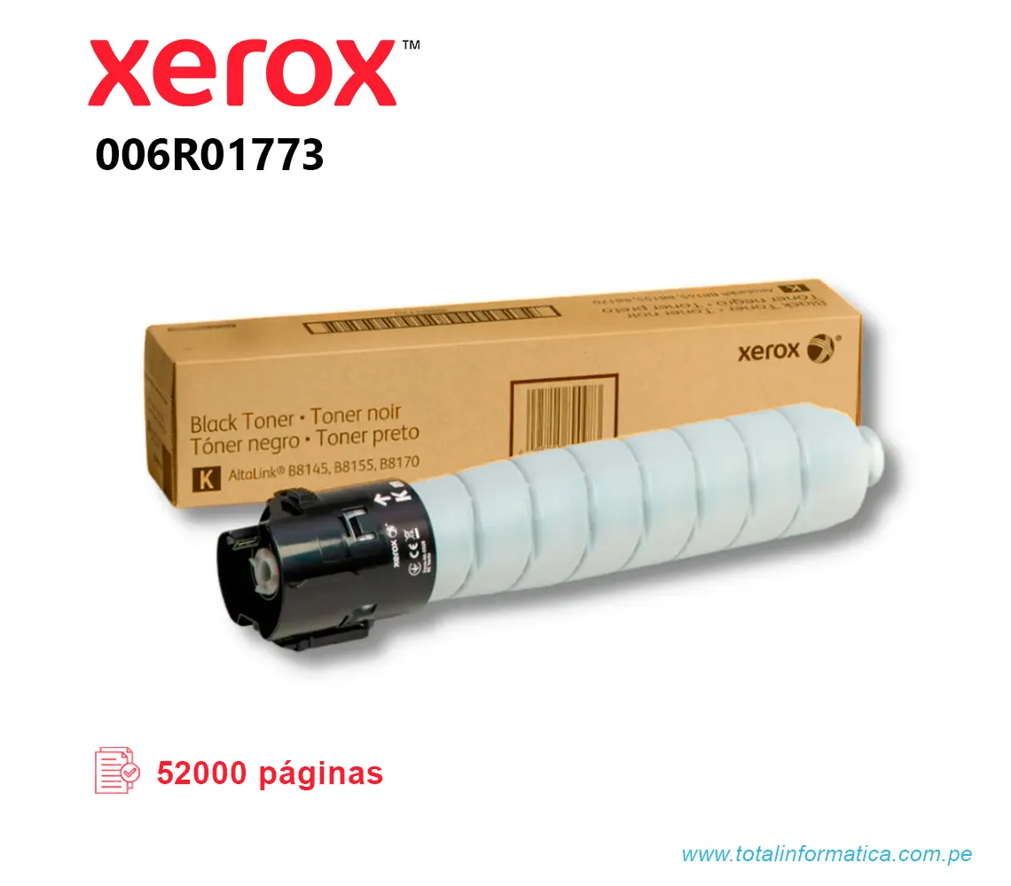 TONER XEROX 006R01773 BLACK PARA ALTALINK B8170 - imagen 2