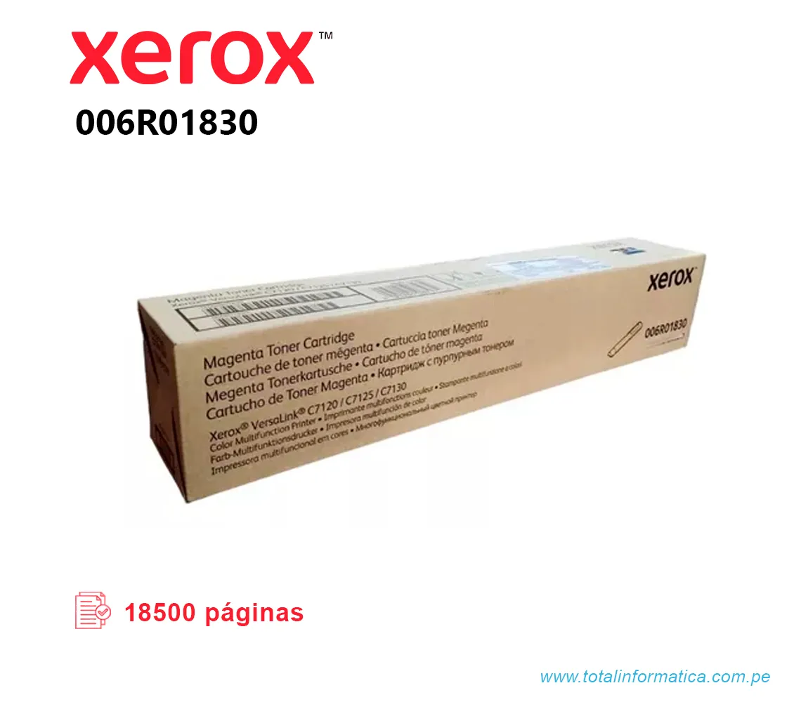 TONER XEROX 006R01829 CYAN PARA VERSALINK C7120 18.5 KPGS - imagen 1