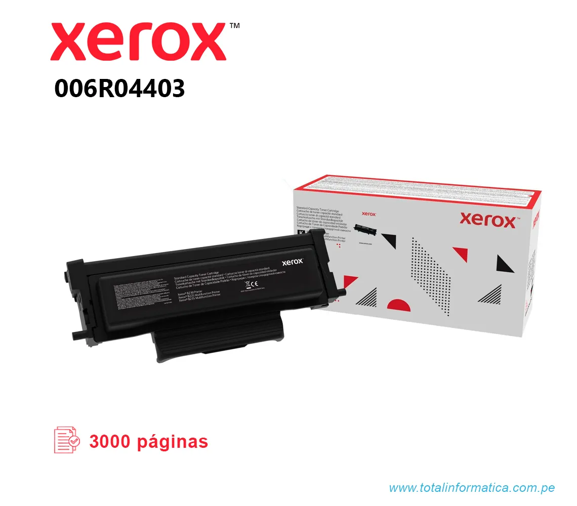 TONER XEROX 006R04403, PARA B230, B235 3K PAG - imagen 2