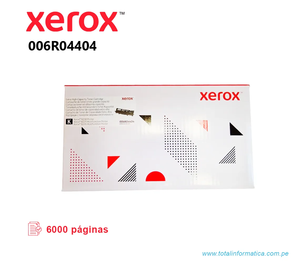 TONER XEROX 006R04404, PARA B230, B235 6K PAG  - imagen 1