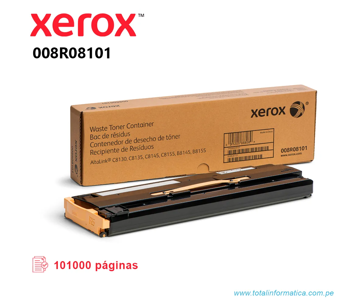 WASTE TONER XEROX 008R08101 LOW, MID 101 KPGS - imagen 1
