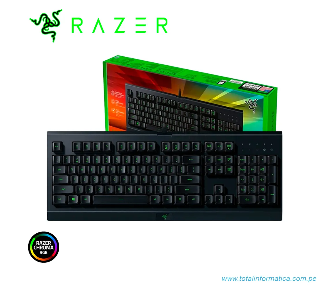 TECLADO GAMING RAZER CYNOSA LITE, MENBRANA, US, CHROME, NEGRO(RZ03-02740700-R3U1) - imagen 2