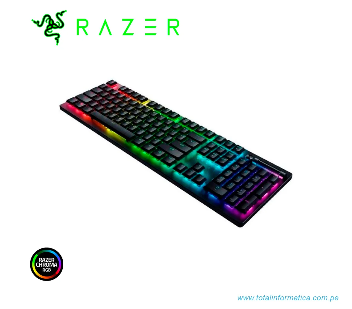 TECLADO GAMING RAZER DEATHSTALKER V2 PRO, INALAMBRICO/BLUETOOTH , MECANICO(SWITCH RED), US, CHROMA, NEGRO(RZ03-04360200-R3U1) - imagen 2