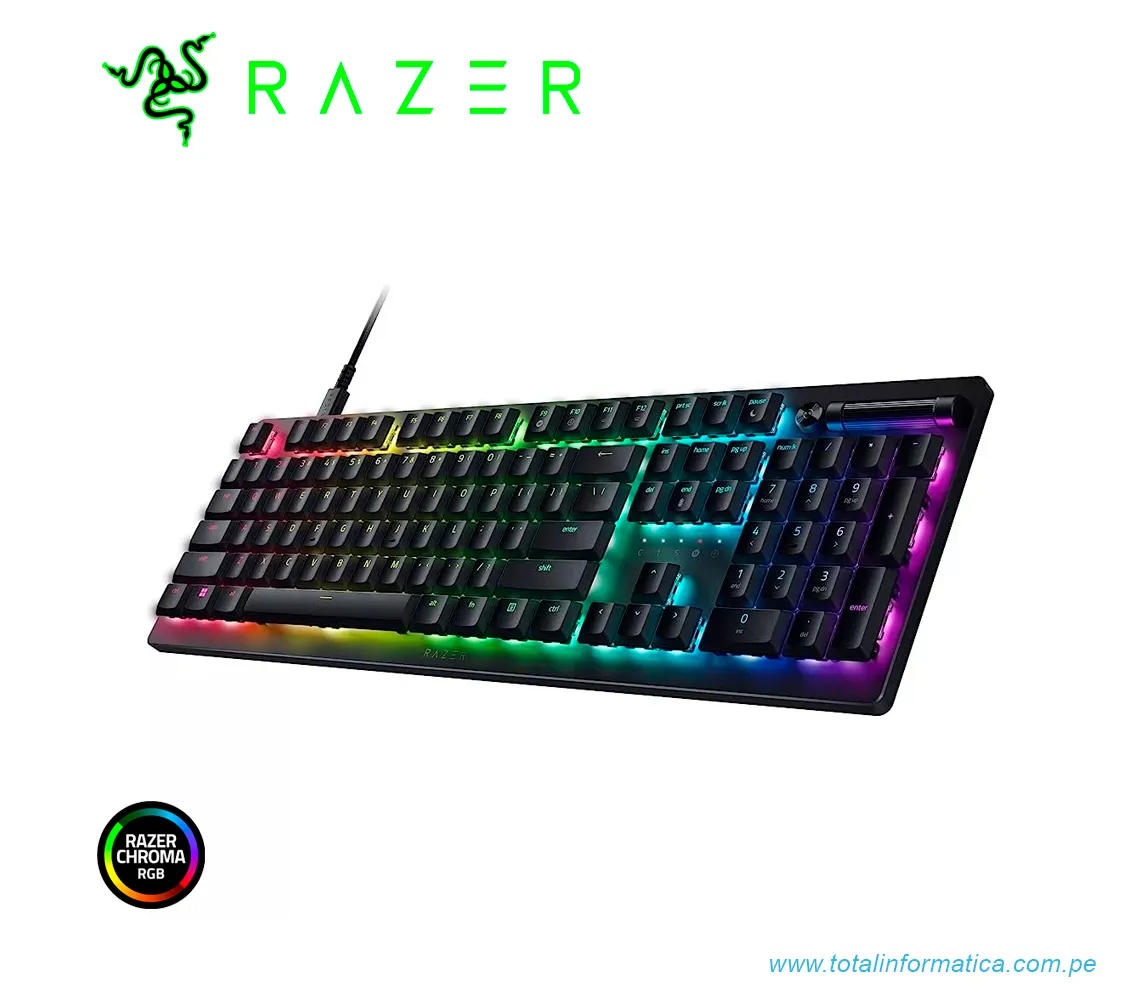 TECLADO GAMING RAZER DEATHSTALKER V2, MECANICO(SWITCH RED), USB, CHROMA, NEGRO(RZ03-04501100-R311) - imagen 1