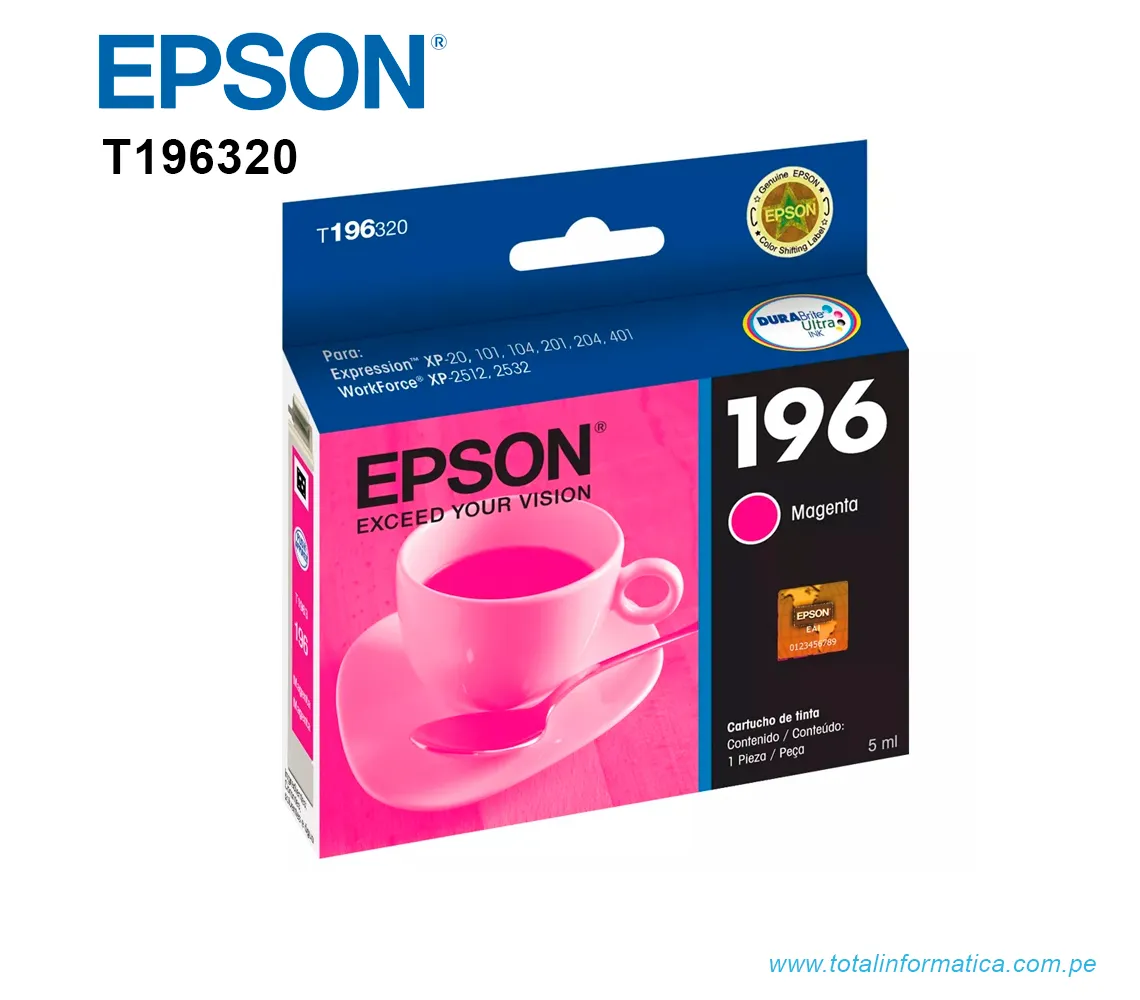 TINTA EPSON T196320-AL MAGENTA, XP-201 401 - imagen 1