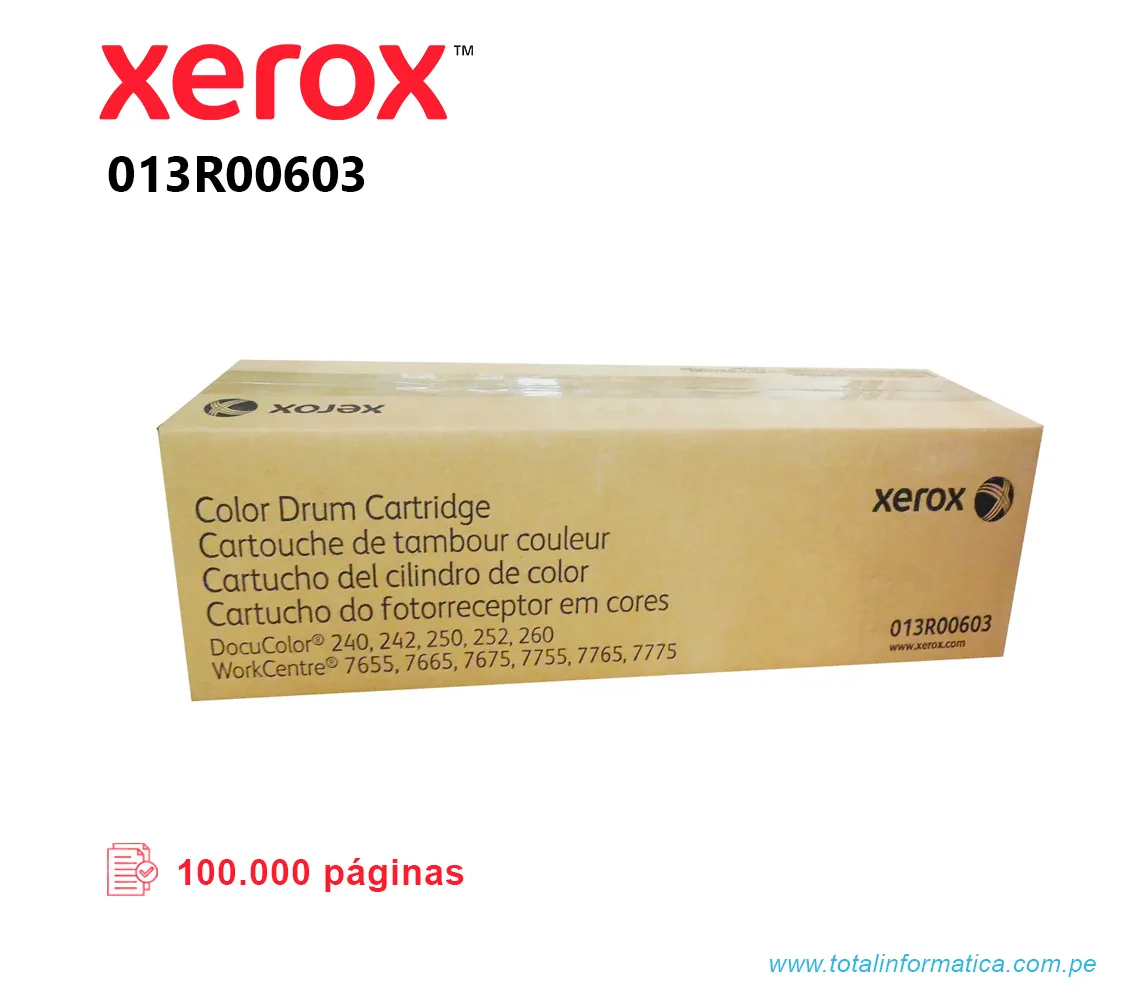 FOTORECEPTOR XEROX 013R00603 WC7655, 7665    100 KPGS - imagen 1