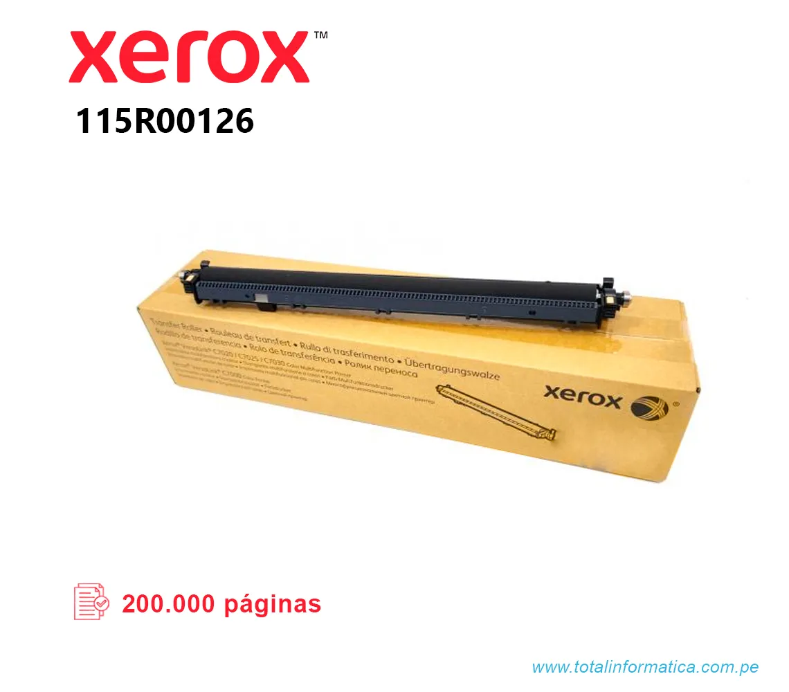 RODILLO DE TRANSFERENCIA XEROX 115R00126 VERSALINK C7000   200 KPGS - imagen 2
