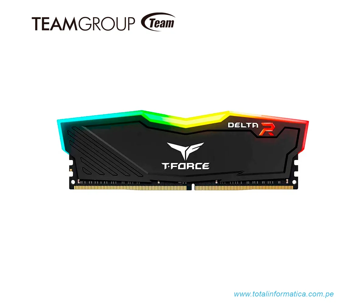 MEMORIA RAM T-FORCE 32GB DDR4 DELTA R 3200MHZ BLACK TF3D432G3200HC16C01   - imagen 1