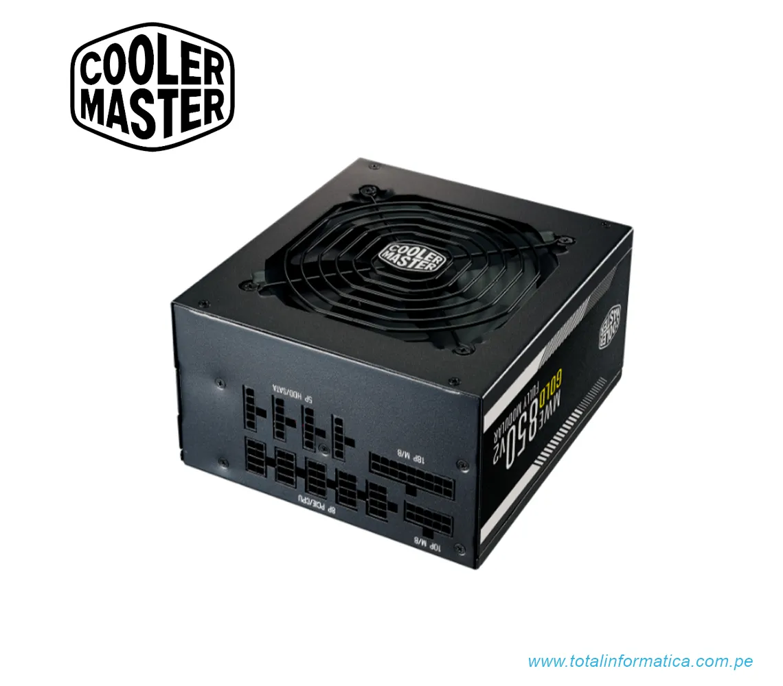FUENTE DE PODER COOLER MASTER MWE GOLD 850 - V2 - FULL MODULAR - imagen 2