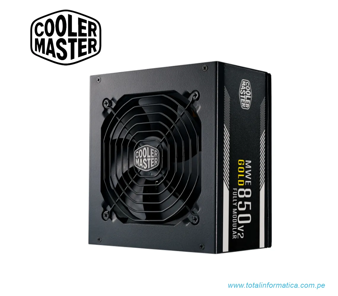 FUENTE DE PODER COOLER MASTER MWE GOLD 850 - V2 - FULL MODULAR - imagen 1
