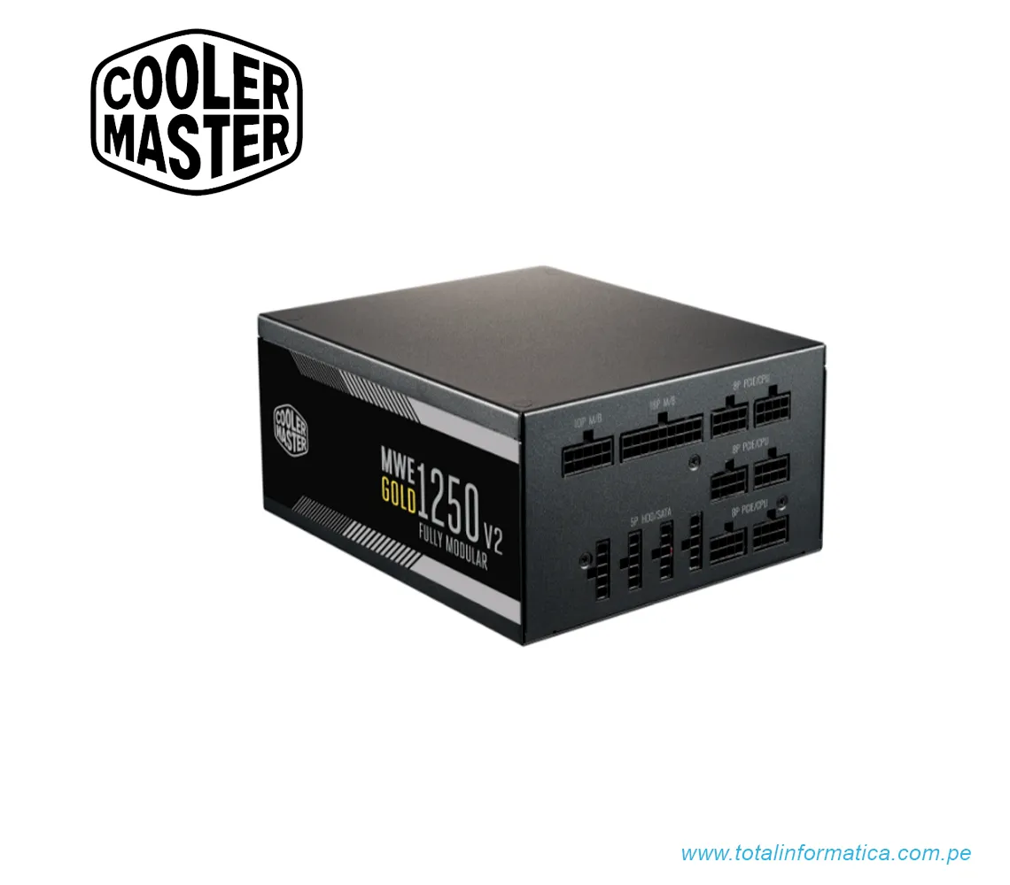 FUENTE DE PODER COOLER MASTER MWE GOLD 1250 - V2 - FULL MODULAR - imagen 2