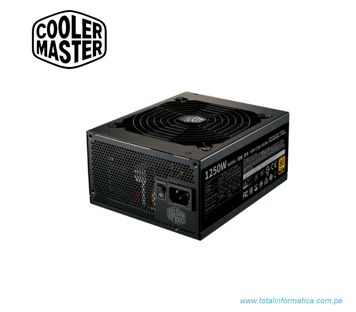FUENTE DE PODER COOLER MASTER MWE GOLD 1250 - V2 - FULL MODULAR - imagen 3