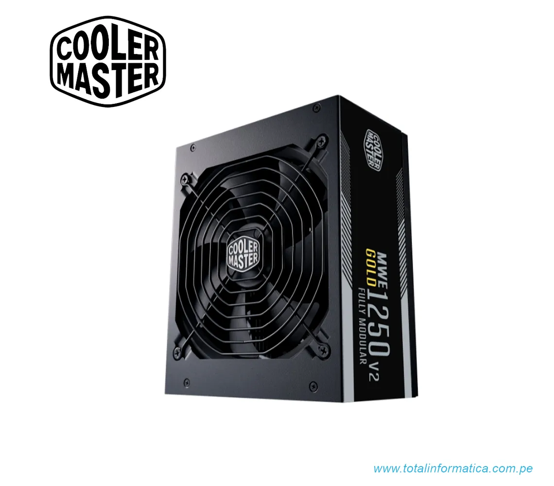 FUENTE DE PODER COOLER MASTER MWE GOLD 1250 - V2 - FULL MODULAR - imagen 1