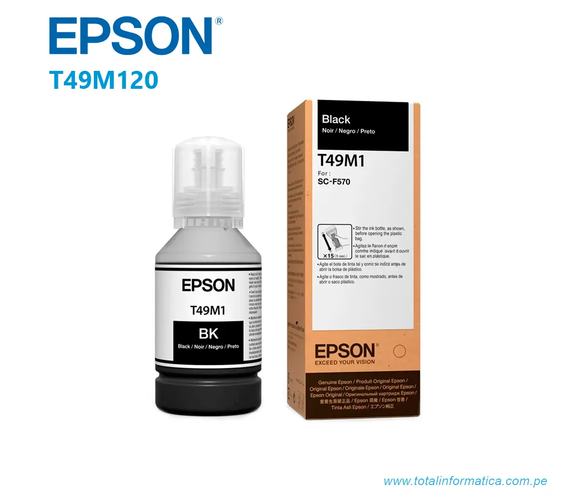 TINTA EPSON T49M120 NEGRA ULTRACHROME DS F570/F571/F170 - imagen 1