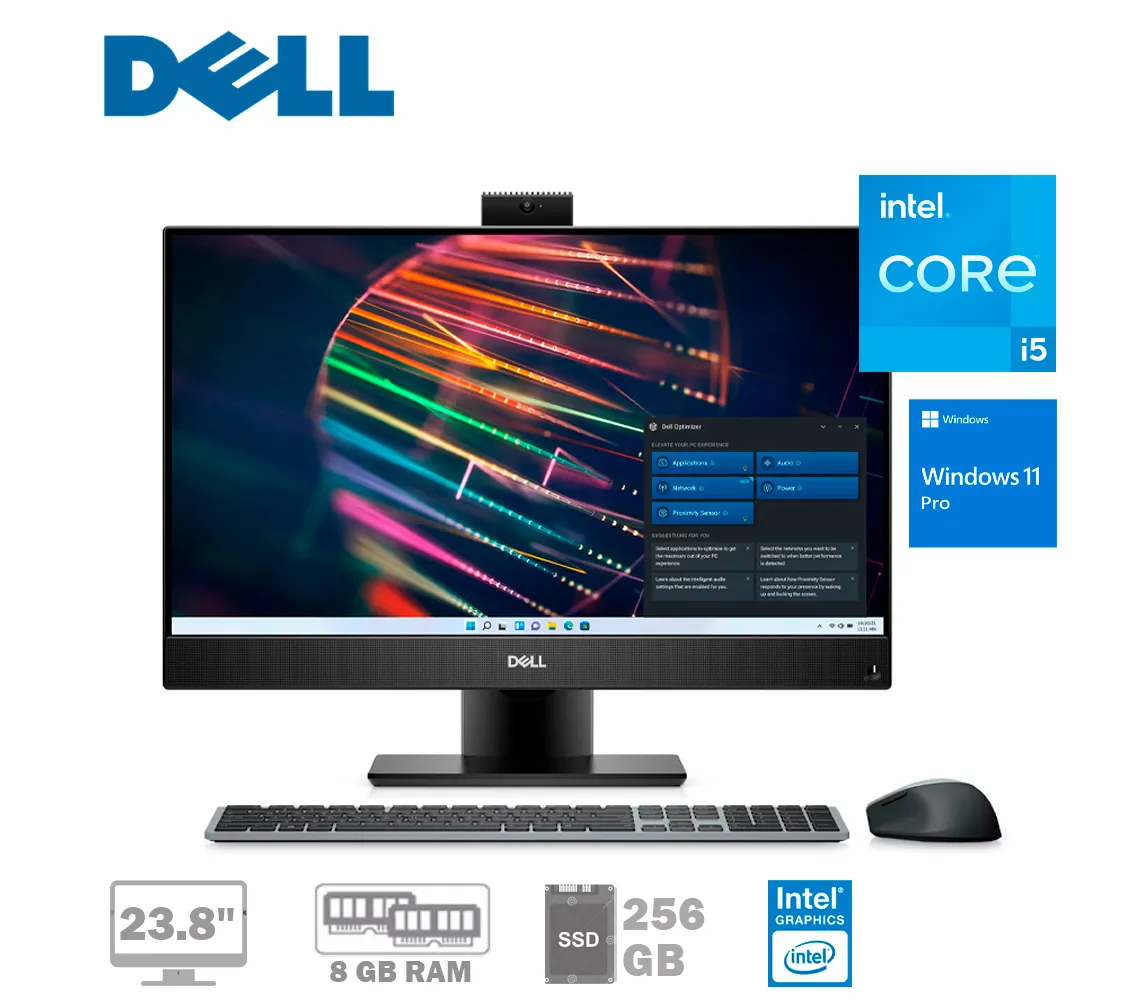 COMPUTADORA DELL OPTIPLEX 5400, 23.8" FHD, CORE I5-12500, RAM 8GB, SSD 256 GB - imagen 1