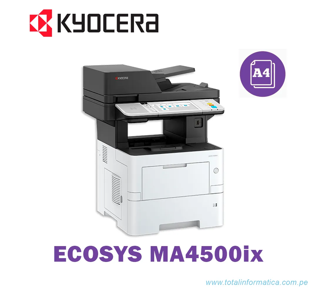 IMPRESORA KYOCERA MULT LASER MA4500IX A4 45PPM MONOCROMATICA - imagen 1
