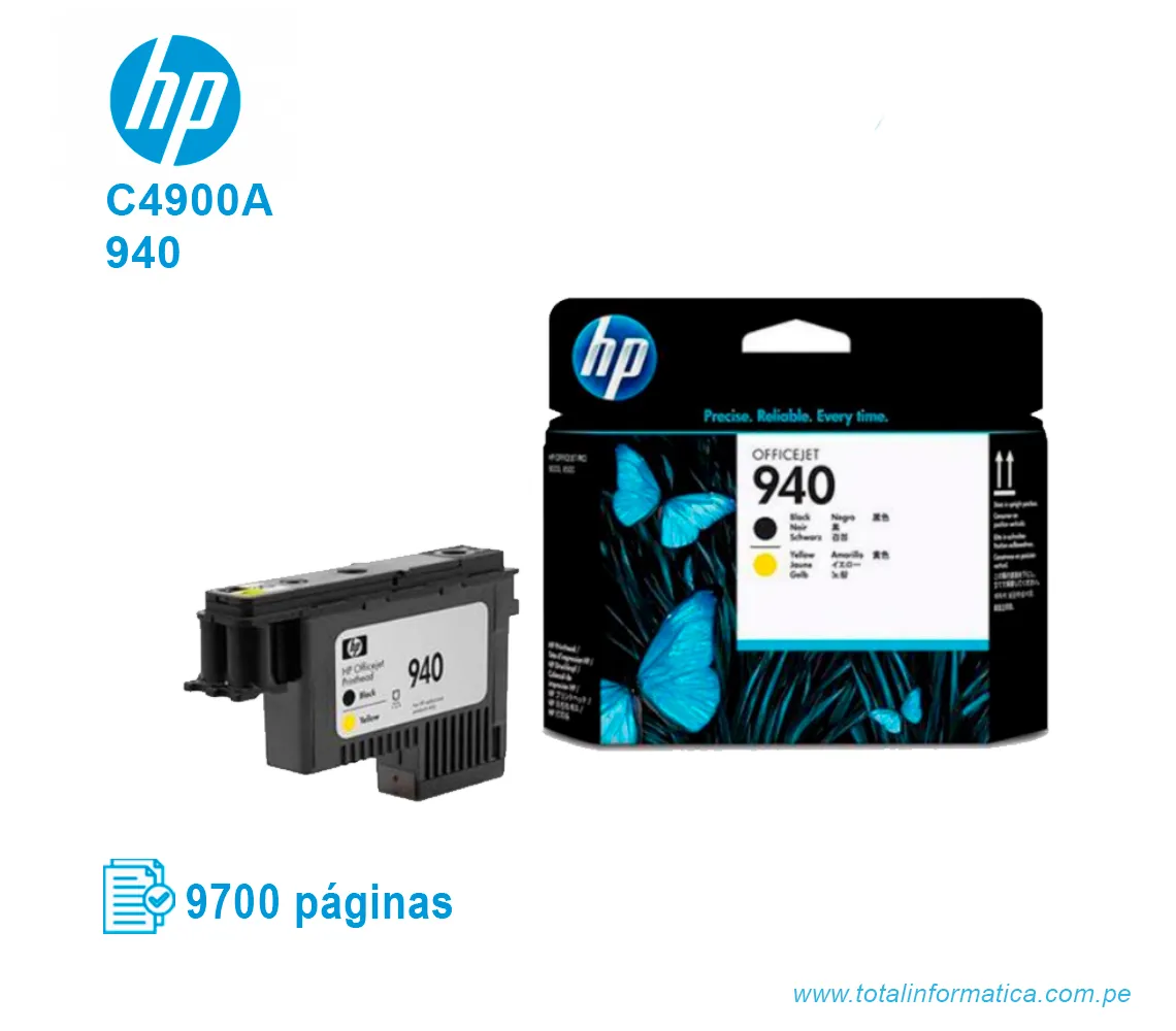 CABEZAL HP 940 ( C4900A ) BLACK, YELLOW - imagen 2