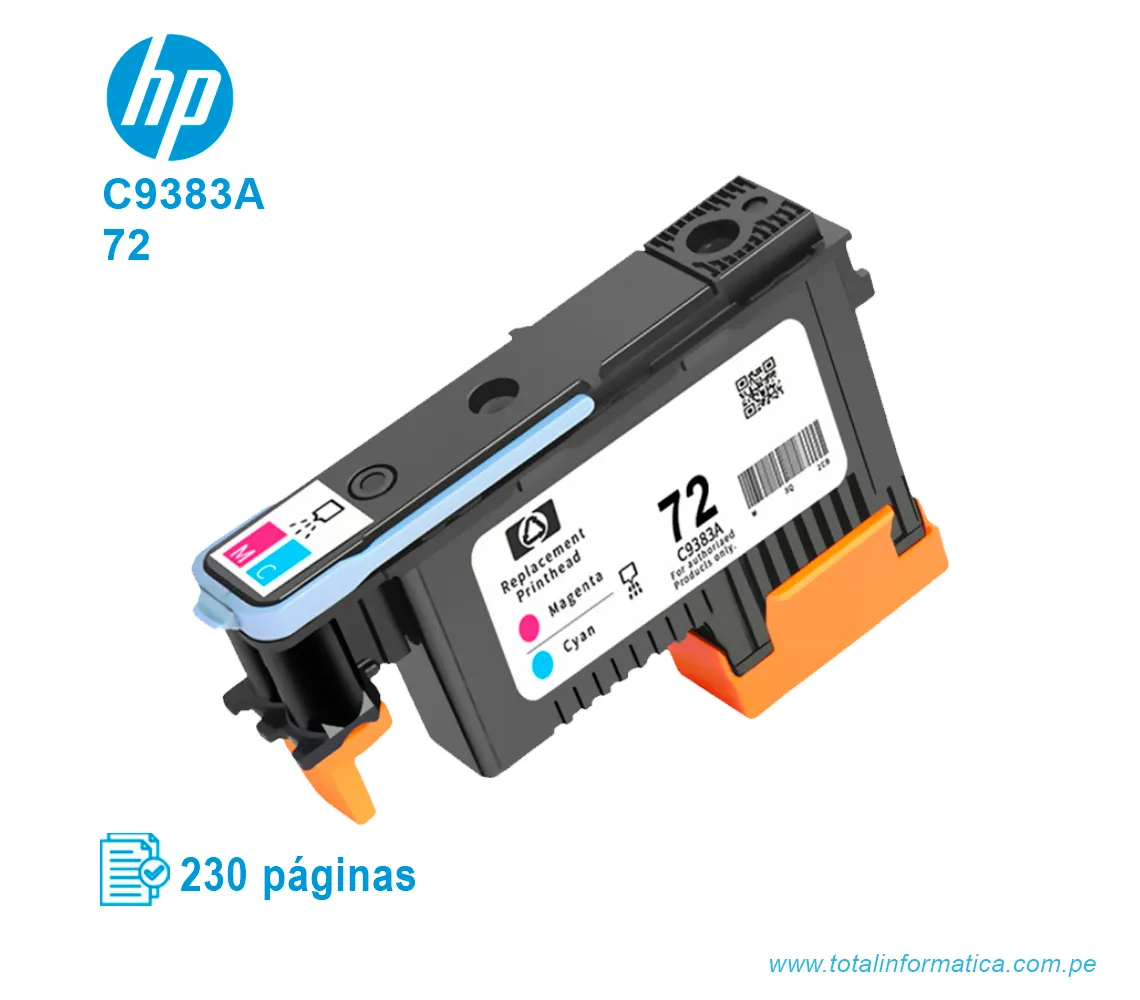 CABEZAL HP 72 ( C9383A ) DESIGNJET T610 T790 MAGENTA & CYAN - imagen 2