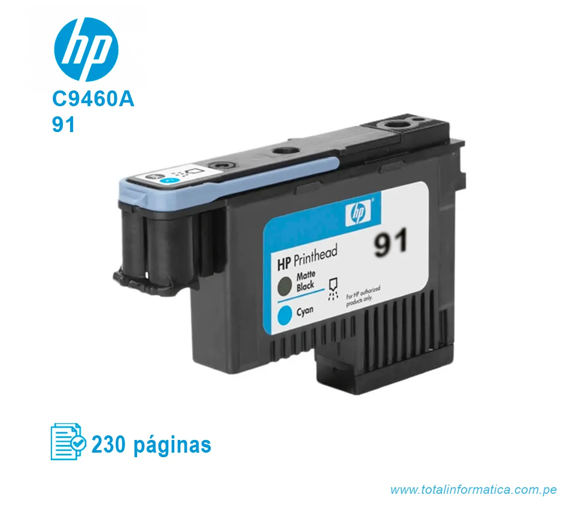 CABEZAL HP 91 ( C9460A ) DESIGNJET Z6100, BLACK Y CYAN - imagen 2