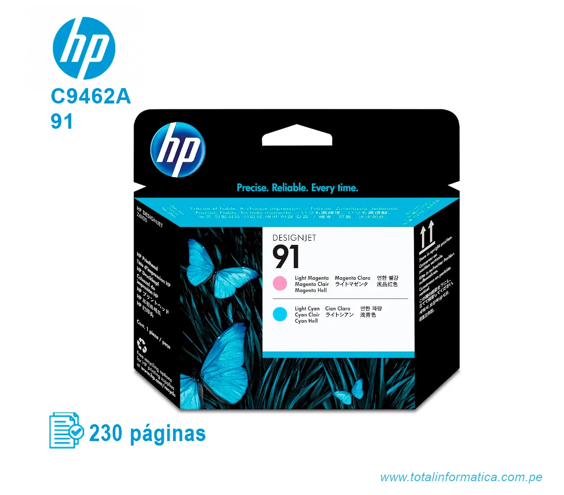 CABEZAL HP 91 ( C9462A ) DESIGNJET Z6100, MAGENTA Y CYAN  - imagen 1