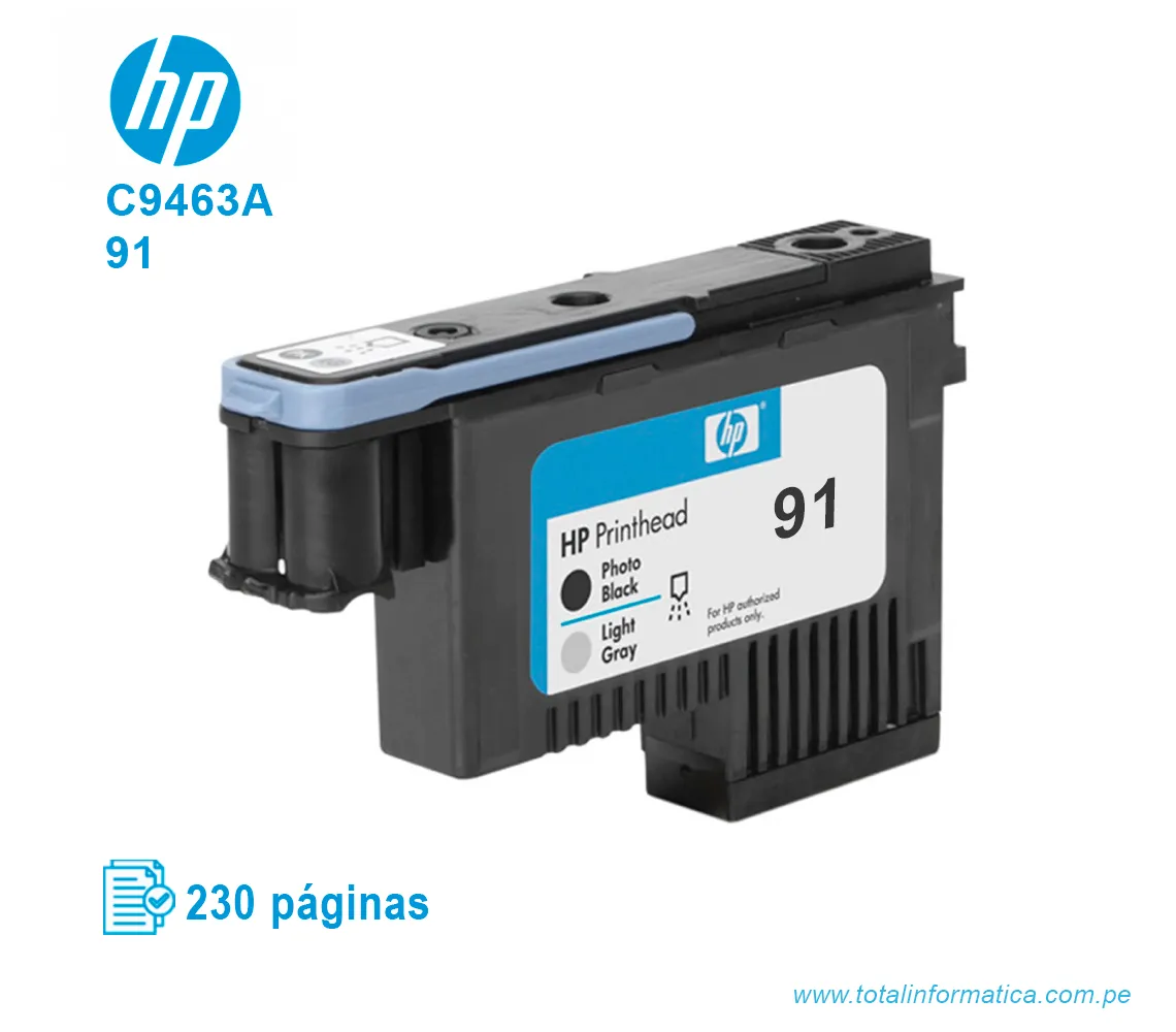 CABEZAL HP 91 ( C9463A ) DESIGNJET Z6100 BLACK Y LT GRAY - imagen 2