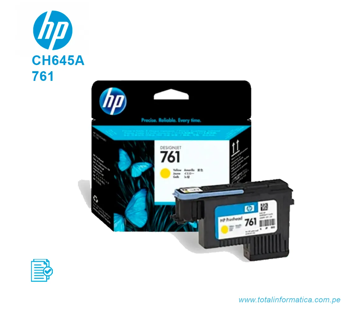 CABEZAL HP 761 ( CH645A ) DESIGNJET T7100 YELLOW - imagen 2