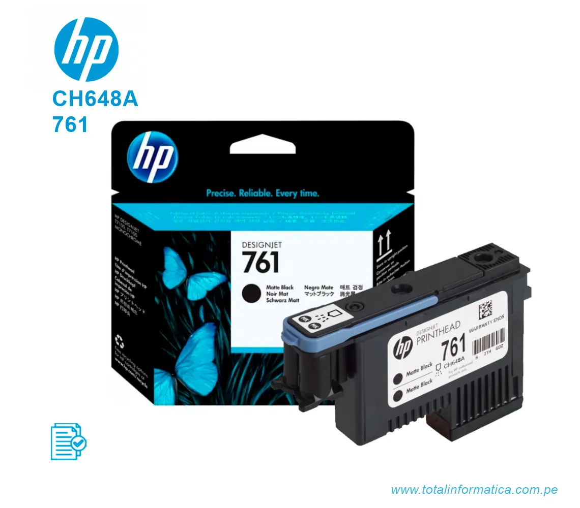 CABEZAL HP 761 ( CH648A ) DESIGNJET T7100, MTE BLACK & MATE BK - imagen 2