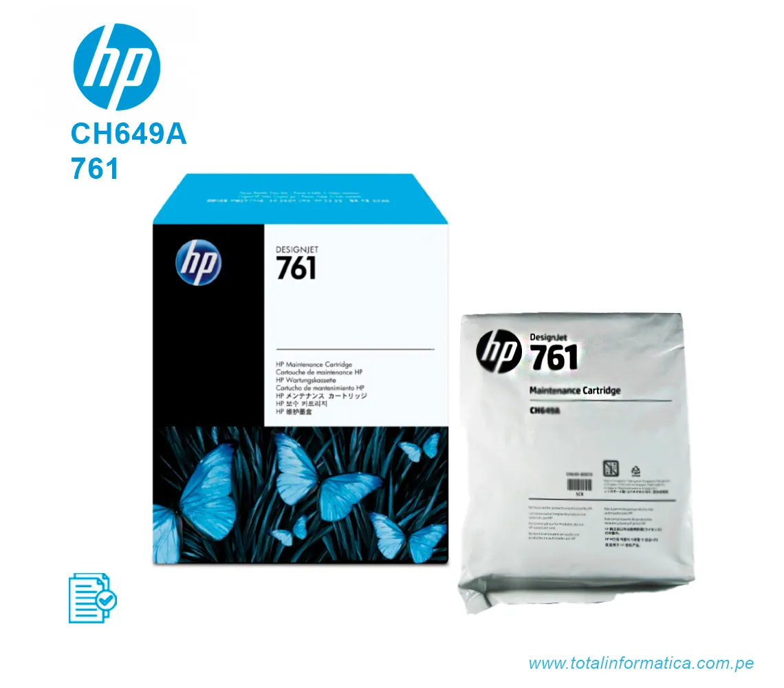 CARTUCHO DE MANTENIMIENTO HP 761 ( CH649A ) T7100 - imagen 2